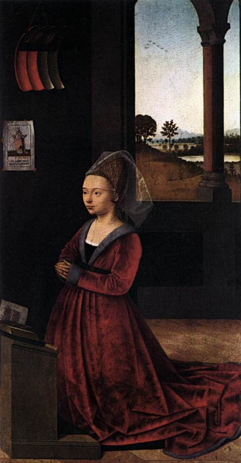 Wife of a Donator (Petrus Christus, 1450, oil on panel)