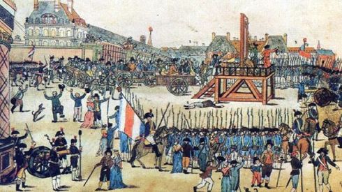 The execution of Robespierre and his supporters on 28 July 1794
